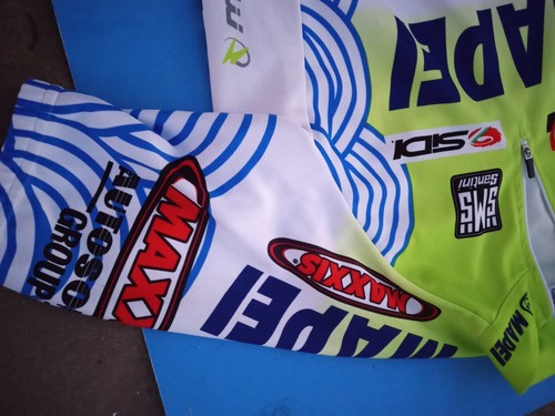 Mapei Santini Merida Cycling Jersey Mens medium (SiDi, Maxxis) made in Italy - Picture 8 of 9