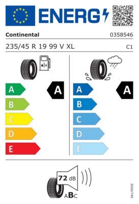 Continental EcoContact6 235/45R19 【引取り可】 Continental EcoContact 6Q 235/45 R19 99V (Belgium)
