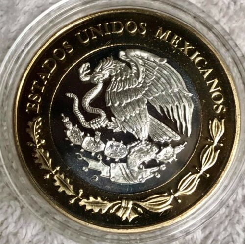 MEXICO $100 PESOS 8 ESCUDOS 1828 MANITA HERENCIA NUMISMATICA 2011 PROOF - Picture 2 of 2