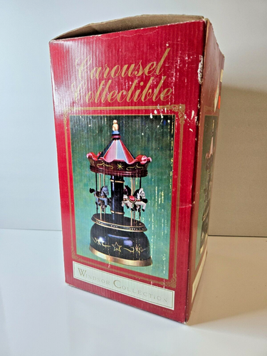 Vintage Carousel Merry-Go-Round Hand Carved All Wood 1970s - Picture 11 of 11
