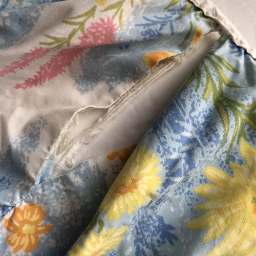 Sábana ajustable completa vintage Fieldcrest estampado floral fino peinado percal 54x75 - Imagen 8 de 10