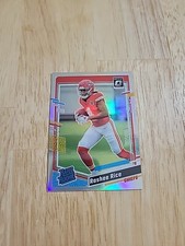 2023 Donruss Optic RASHEE RICE Silver Holo Prizm #257 Rated Rookie Chiefs SP