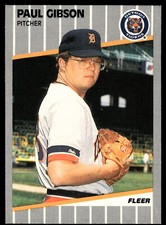 1989 Fleer #131 Paul Gibson Rookie Detroit Tigers