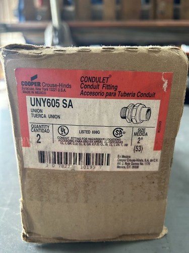 Eaton Crouse Hinds UNY605 SA - 2" Male Union - NSMP - Picture 2 of 5