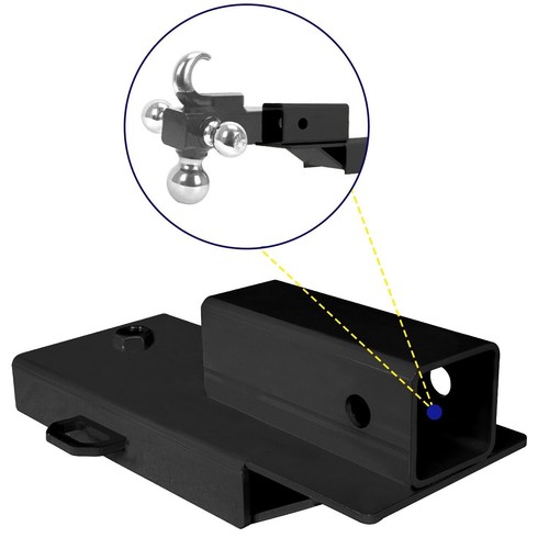 Forklift Trailer Hitch Attachment 2" Receiver Trailer Towing Adapter with Chain - Picture 7 of 13