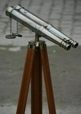 Nautical Brass Binocular Marine Antique Telescope Nautical Brass 18" Binocular