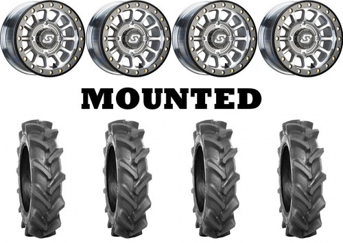 Kit 4 BKT AT 171 Tires 30x9-14 on Sedona Sano Beadlock Machined Wheels TER - Picture 1 of 5