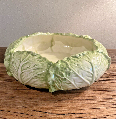 Vintage 1985 Fitz and Floyd FF Cabbage Leaf Bowl Used - Picture 16 of 17