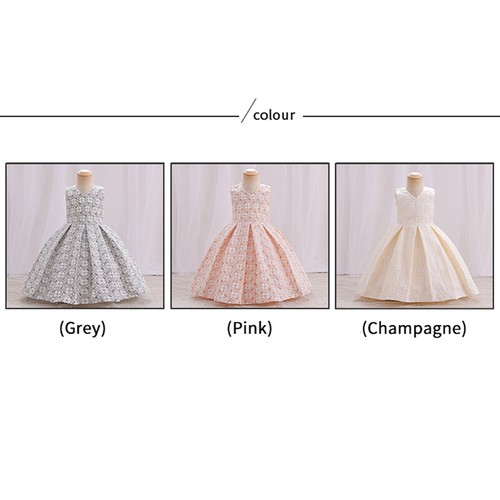 Girls Bridesmaid Baby Flower Kids Party Wedding Tutu Dresses Princess Birthday - Picture 3 of 38