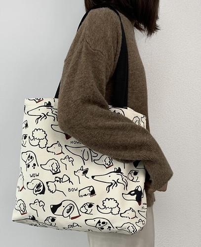 US Women Large Canvas Shoulder Tote Bag Daily School Work Handbag For Everything - Picture 38 of 58
