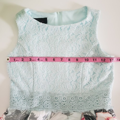 BCX Girls Mint Floral Tank Dress Size 12 - Picture 10 of 10
