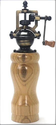 Pepper Mill Grinder Peppermill Old Fasion  Wood Wooden Handmade Many Options! - Picture 36 of 188