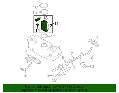 OEM новый 06-08 Chevrolet Aveo Aveo 5 топливный насос и модуль датчика уровня 96447645 - Изображение 2 из 2
