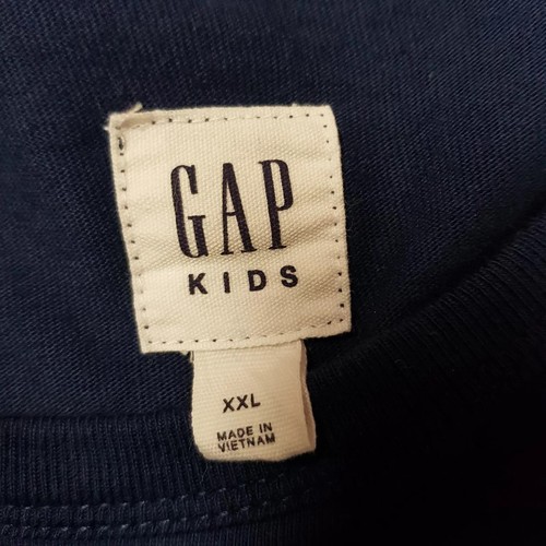 Gap Kids Pullover Shirt Girl's XXL Blue Logo Kangaroo Front Pocket Jersey Knit - Picture 7 of 9