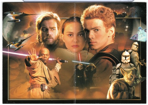STAR WARS 2002 TOPPS ATTACK OF THE CLONES PANORAMIC FOLD-OUT INSERT SET (5) - Picture 5 of 7