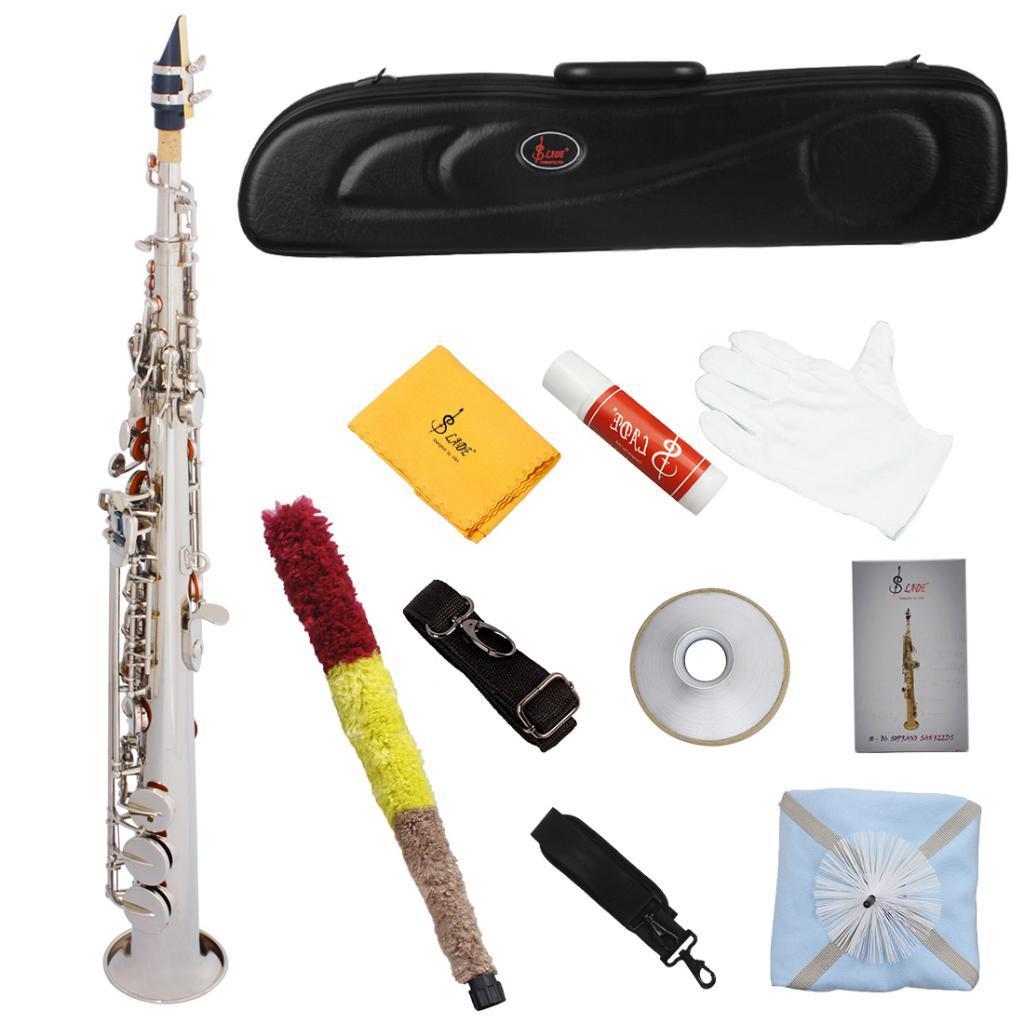 Serie Profesional saxofón soprano BB con con con bolsa Gig Bag Kit de limpieza Saxofón ec181a Serie Profesional saxofón soprano BB con con con bolsa Gig Bag Kit de limpieza Saxofón ec181a