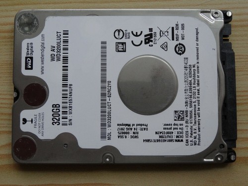 SATA 2,5 HDD WD AV 320GB Cashe 16MB 5400Rpm, slim