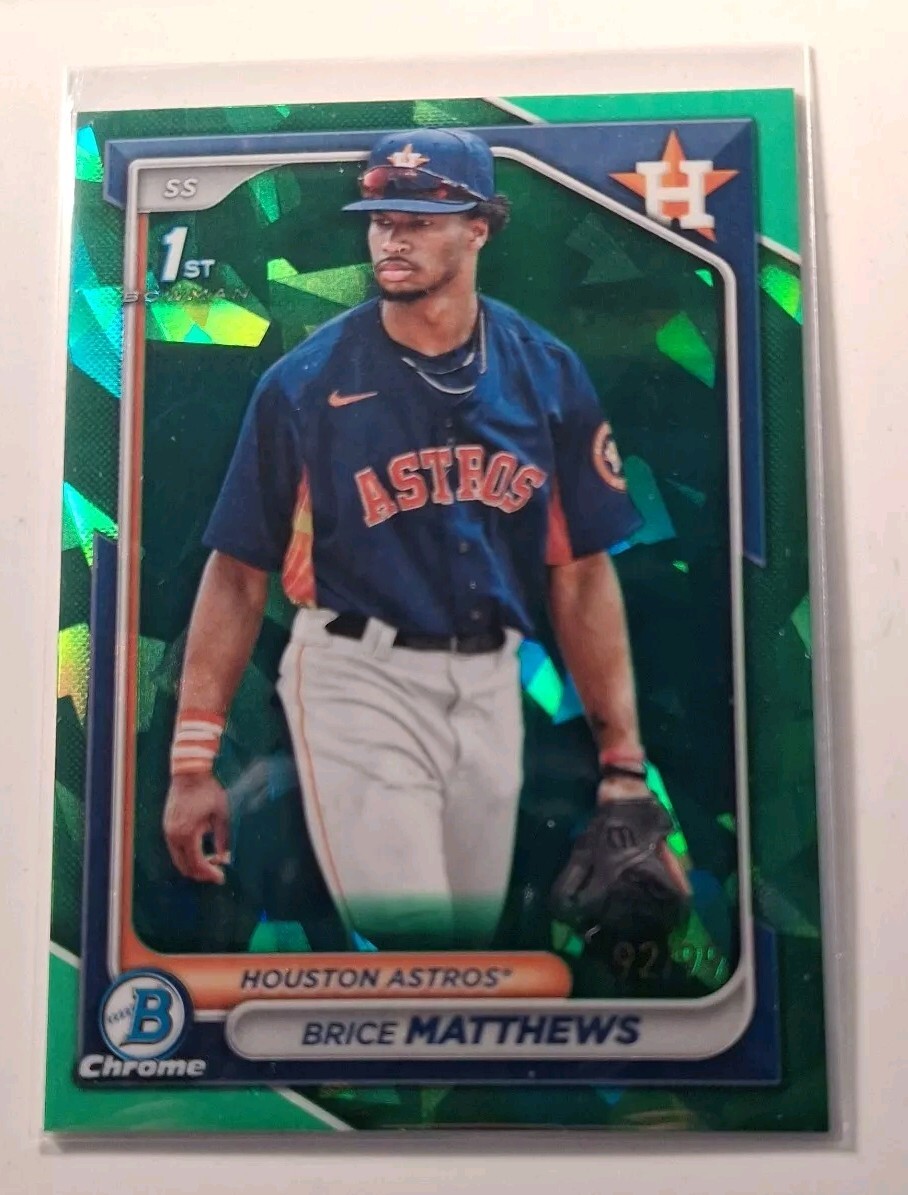 BRICE MATTHEWS #92/99:  2024 Bowman  Green Sapphire Edition