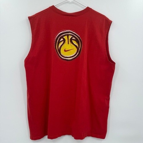 Vintage Nike Shirt Herren rot Swoosh 90s Basketball USA Made - Bild 6 von 6