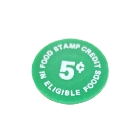 5 Cent - Green Token - Food Stamp Credit - Joe's Variety - Louisville KY - Picture 2 of 2