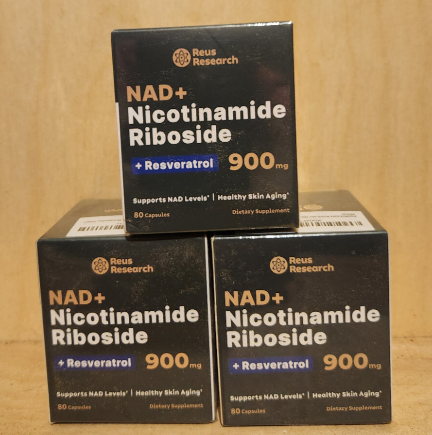 3 NAD+ Nicotinamide Riboside W/ Resveratrol Anti-Aging 900mg 80 caps 11 /26