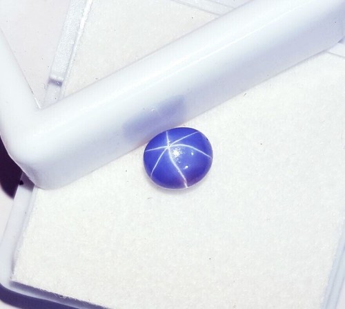 Natural Blue Sapphire 6 Rays Star 1.10 Ct Certified Loose Gemstone For Sale - Picture 7 of 8