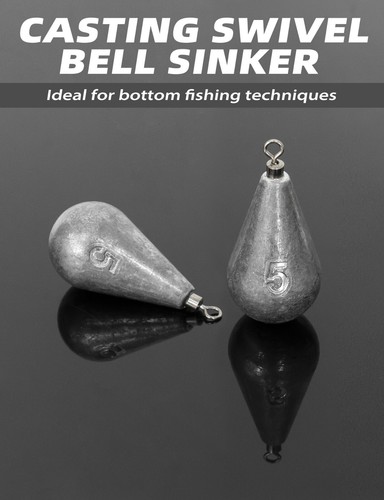 BLUEWING BLUEWING Casting Swivel Bell Sinker with Brass Swivel 1/8-8oz US Seller - Picture 39 of 88