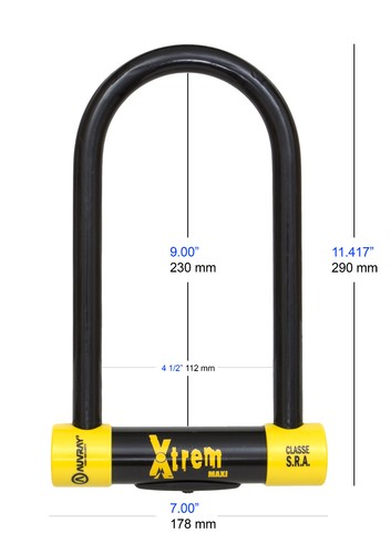 U lock Motorcycle Bicycle Scooter anti-theft Auvray Xtrem Maxi Made in France - Picture 2 of 10