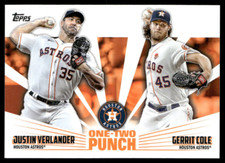 2023 Topps Series 1 - One-Two Punch Justin Verlander, Gerrit Cole #12P-18