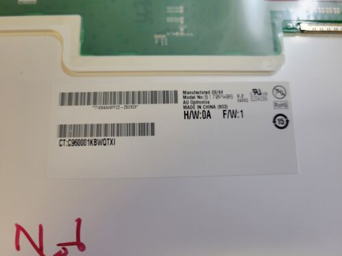AU Optronics B170PW06 V.2 17" 30 pin Laptop LCD - Picture 2 of 3