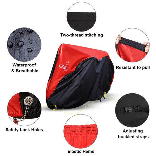 NEVERLAND Bicycle Cover Mountain Bike Protector Rain Waterproof Outdoor Storage - Picture 2 of 12
