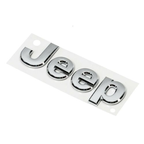 SCRITTA JEEP stemma anteriore posteriore per renegade compass cherockee cromato - Foto 3 di 3
