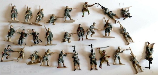 JAPONESES 54MM WW2 WARGAMES 23 UNIDADES