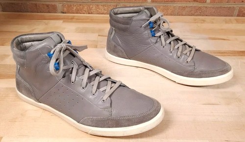 Cole Haan Grand OS Sneakers Mens 11.5 M Crosscourt Gray Leather Hi Top Shoe - Picture 2 of 7
