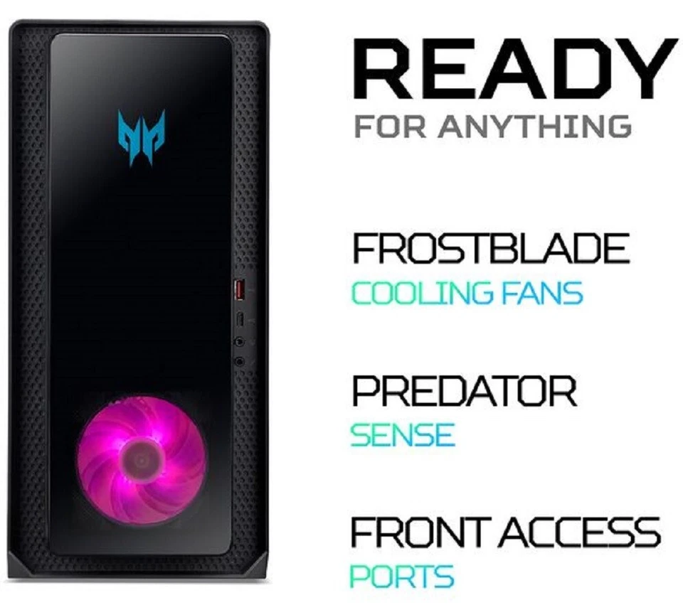 Acer Predator Orion 3000 Intel i7-12700F 4.9GHz 16GB SSD HDD RTX 3060 PC - Win11 - Image 4 of 4
