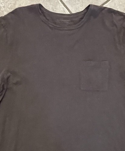 Outerknown Saltwater Slub Pocket Tee Brown Heather Men’s Large Organic Cotton - Picture 2 of 5