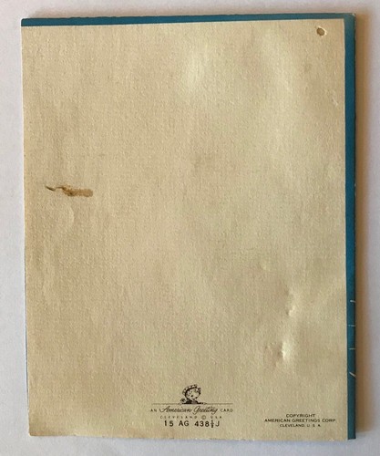 Vintage Birthday Card ~ Blue Gals Women American Greeting USED - Picture 3 of 3