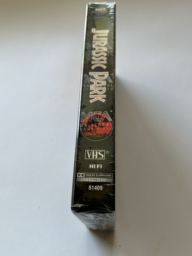 Jurassic Park VHS Brandneu Versiegelt Vintage 1993 Druck Aufkleber Wasserzeichen - Bild 4 von 10