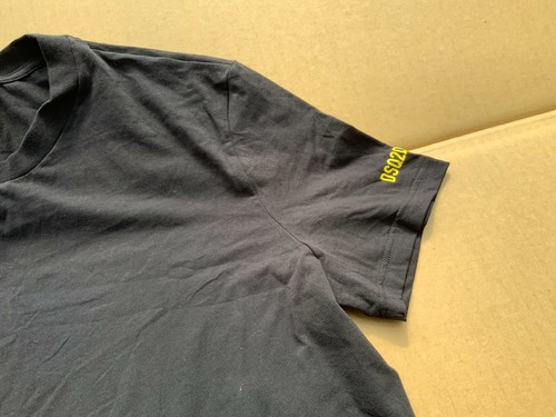 T-shirt uomo collo rotondo DSquared2 nera XL nuova prezzo £79 - Foto 2 di 4