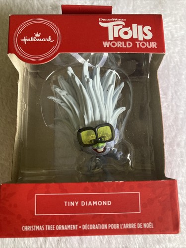 NEW Hallmark 2020 TROLLS World Tour TINY DIAMOND Christmas ORNAMENT - Picture 1 of 2