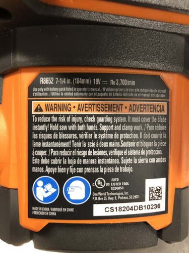 RIDGID Gen5X 7-1/4 inch Circular Saw Bare Tool - Picture 5 of 9