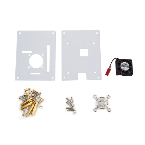 Arcylic Clear Case Box Enclosure Fan Heatsink For Raspberry Pi 3/2 Model B/B+ H