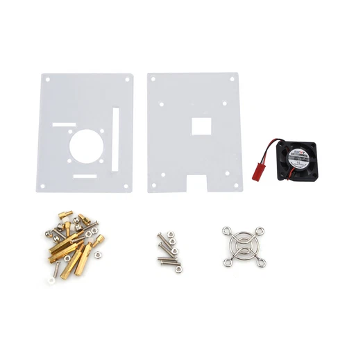 Arcylic Clear Case Box Enclosure Fan Heatsink For Raspberry Pi 3/2 Model B/B+ H
