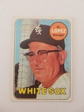 AL LOPEZ 1969 TOPPS BASEBALL CARD # 527 CHICAGO WHITE SOX