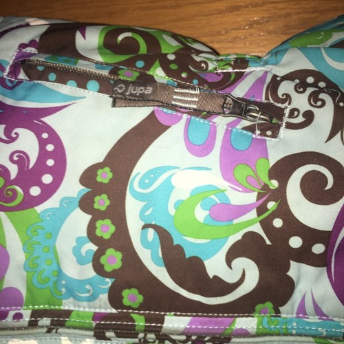 JUPA girls snow suit Purple 2 Pc Bib Pants Paisley Print Size 4 EUC - Picture 5 of 11