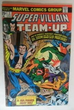 SUPER VILLAIN TEAM UP  #2 OCT 1975 DR DOOM SUB MARINER VF 8.0