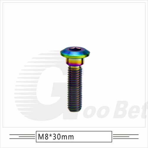 M8 Titanium Brake Disc Brake Rotor Mount Bolts Motorcycle Tuning Grade 5 Ti6Al4V - Picture 16 of 19