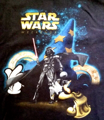 disney star wars weekends 00s Tシャツ ディズニー STAR WARS WEEKENDS youth med lrg T shirt 2005 annual Disney
