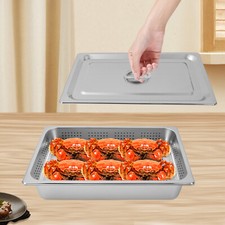 Full Size Perforated Stainless Steel Steam Table Food Pan Deep Hotel Steam Pan