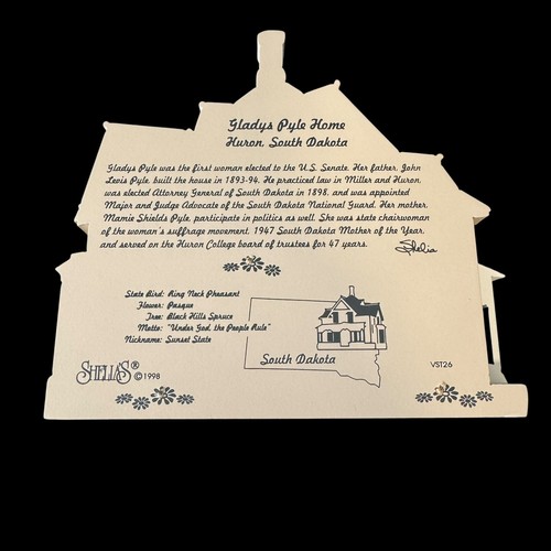 Gladys Pyle Home Huron, South Dakota Shelias Sammlerstücke Haus Regal Sitzer - Bild 13 von 17